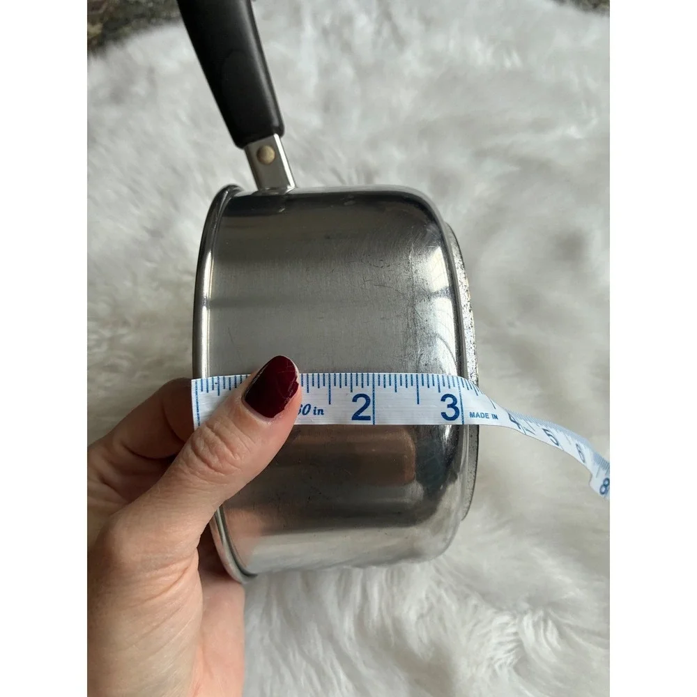 Revere Ware 1 1/2 Qt Saucepan Stainless Steel Handle Small Pot NO LID VGUC